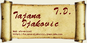 Tajana Đaković vizit kartica